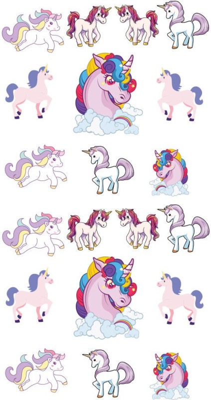 PARTY PROPZ CUTOUT PACK OF 20/UNICORN PARTY DECORATION/UNICORN PARTY SUPPLIES/UNICORN PARTY ACCESSORIES Paper Cut-outs(20)