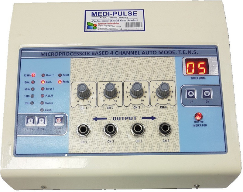 MEDI-PLUSE AUTO-MODE 4CH TENS MACHINE DIGITAL TIMER AUTO-MODE ELECTROTYPE Electrotherapy Device(AUTO-MODE 4CH TENS)