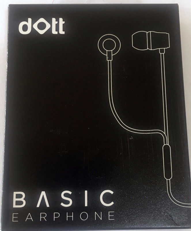 dott BASIC EARPHONE Wired Headset with Mic(Black, In the Ear)