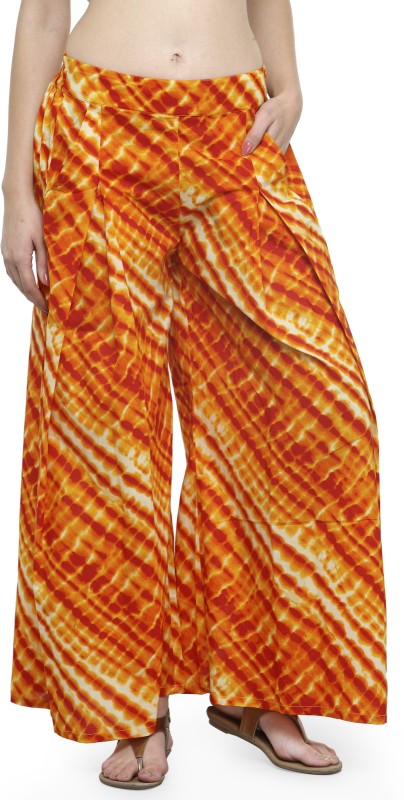 Natty India Regular Fit Women Orange Trousers