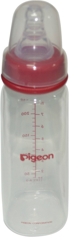 Pigeon Peristaltic Nursing Bottle Kpp Nipple M - 240 ml(Red)
