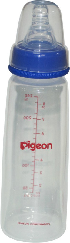 Pigeon Peristaltic Nursing Bottle Kpp Nipple M - 240 ml(Blue)