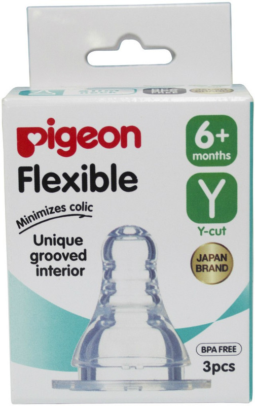Pigeon Peristaltic Nipple 2 Pc Y Size Variable Flow Nipple(Pack of 3 Nipples) Pigeon Peristaltic Nipple 2 Pc Y Size Variable Flow Nipple(Pack of 3 Nipples)