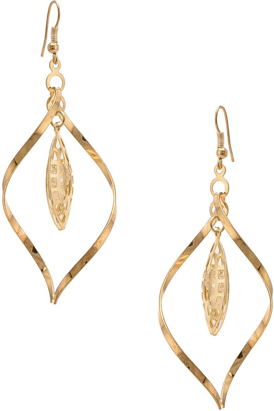 sanaya collection SJER116SBK Brass Drops & Danglers