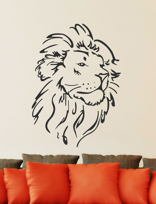 happysticky Medium Wallsticker Sticker(Pack of 1)