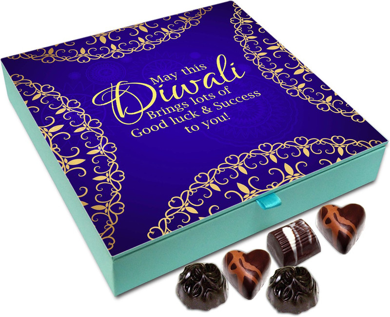 Chocholik Diwali Sweets - May This Deepavali Bring In Lots Of Good Luck Chocolate Box - 9pc Truffles(108 g)