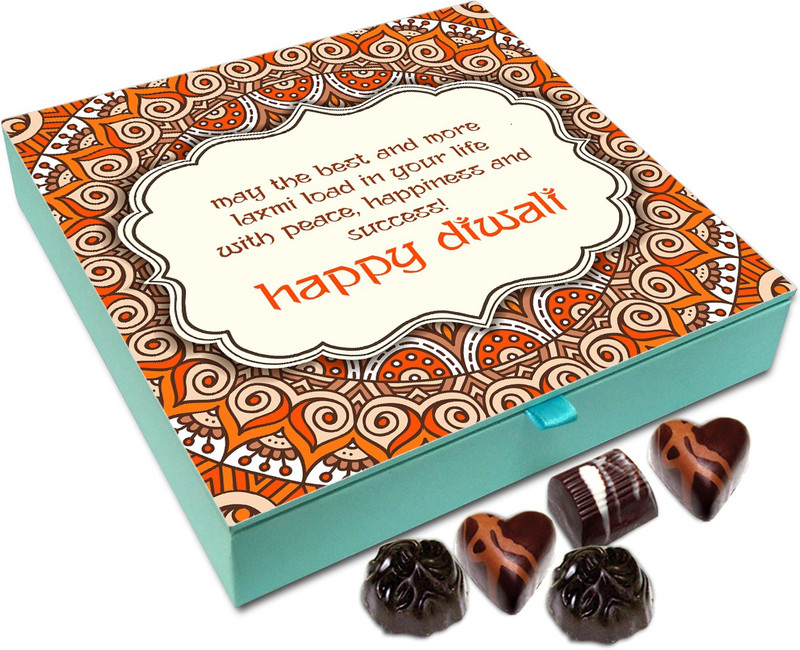 Chocholik Diwali Sweets - May More Happiness Load Into Your Life This Diwali Chocolate Box - 9pc Truffles(108 g)