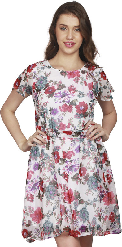 18toeightys Women Skater White Dress