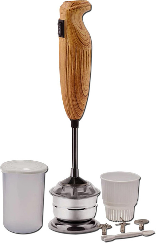 King Mix K_Wood_Brown 250 W Hand Blender(Brown)