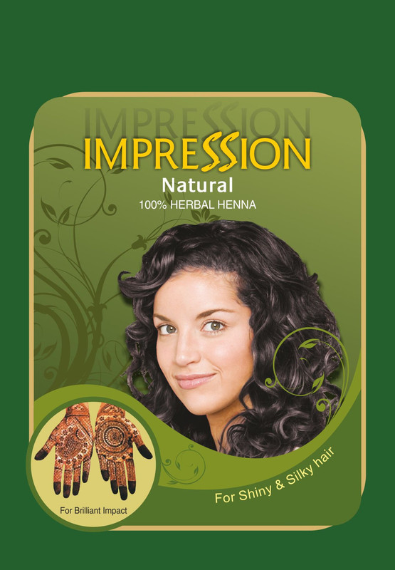 impression 100% Pure Triple Filtered Herbal Henna Powder And Kashmiri Black Henna Combo Pack (150g & 50g Each )(200 g)