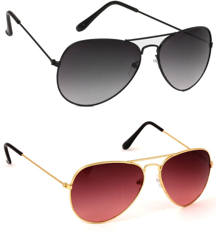 Eyeland Aviator Sunglasses(Pink, Violet, Black) Eyeland Aviator Sunglasses(Pink, Violet, Black)