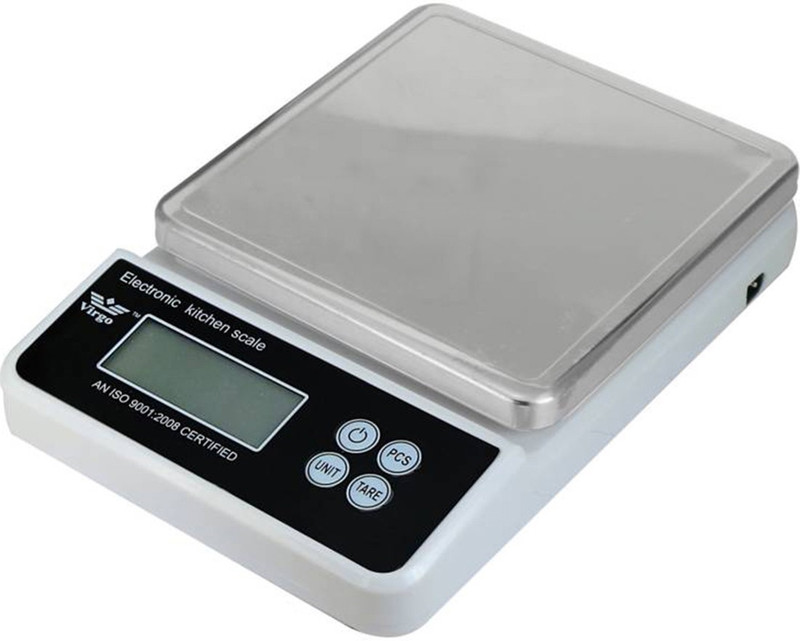 Virgo Electronic Kitchen 10kg Weighing Scale(Black, Silver)