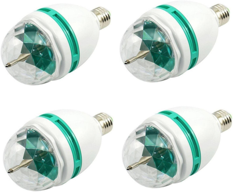 S.Blaze Multicolor Combo of 360 Degree Rotation Diwali LED Bulb for Home Decoration - 4 g S.Blaze Multicolor Combo of 360 Degree Rotation Diwali LED Bulb for Home Decoration - 4 g