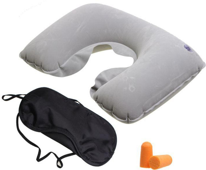 selva front 3 In 1 Tourist Neck Travel Pillow Neck Pillow & Eye Shade(multi)