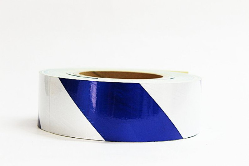 Laps of Luxury GD491 Blue and Silver Radium 50.8 mm x 3.65 m Multicolor Reflective Tape(Pack of 1)