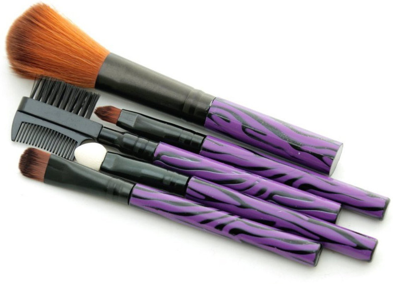 Skywalk Professional Make Up Brush Set Of 5 (Mix Designs)(Pack of 5)