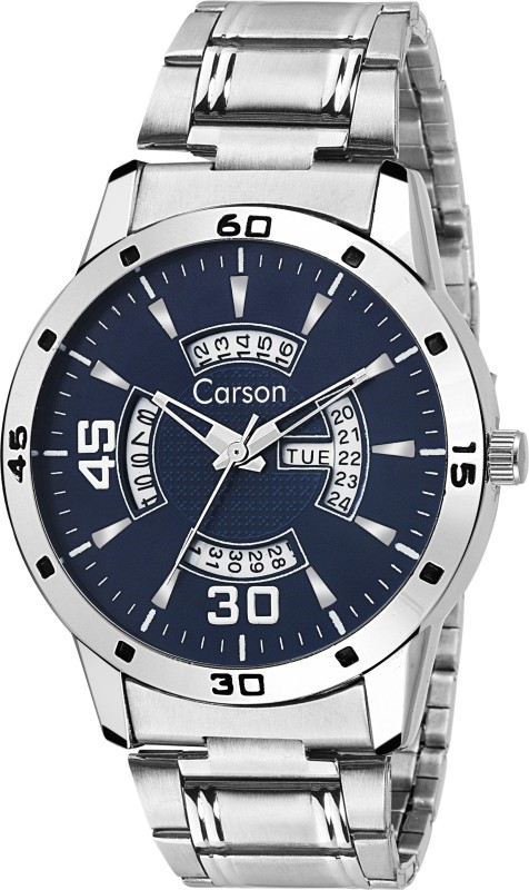 Carson CR5604 Day and Date Refiner Watch - For Men