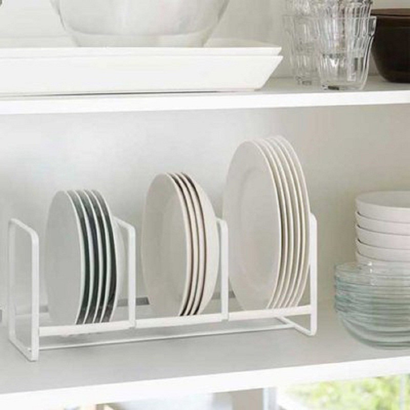 eoan international PLATE RACK WITH THREE SLOTS Flatware Organizer