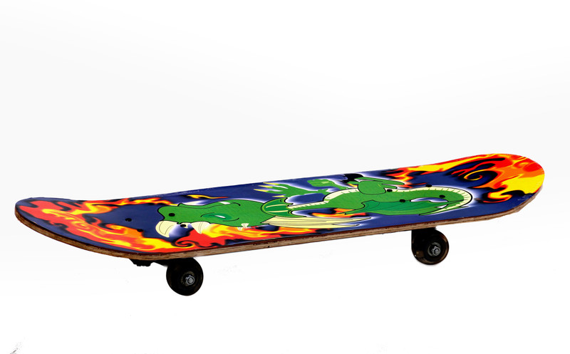 sadem skateboard 8 inch x 30 inch Skateboard(Blue, Pack of 1)