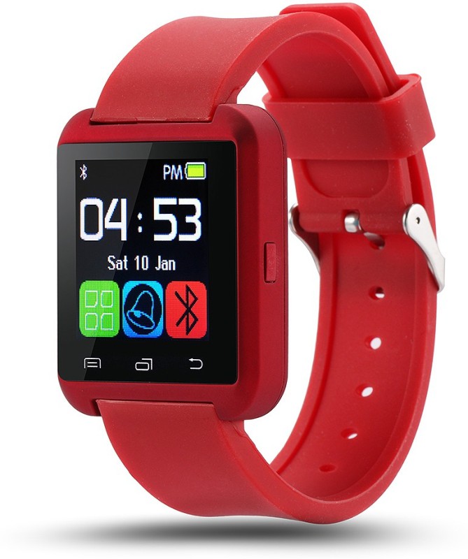 Creation4U U8 Red Smartwatch(Red Strap Regular)