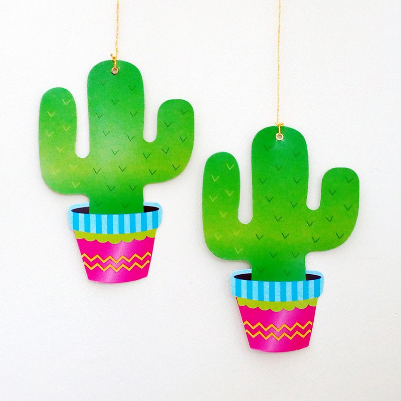 Paper Magic Multicolor Beautiful Paper Hanging Cactus- 1 Pack of 20 Cactus - 20 Paper Magic Multicolor Beautiful Paper Hanging Cactus- 1 Pack of 20 Cactus - 20
