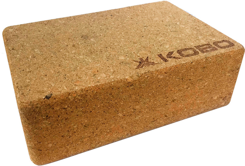 KOBO Kobo Yoga Block Cork - Pack of One Yoga Blocks(Brown Pack of 1)