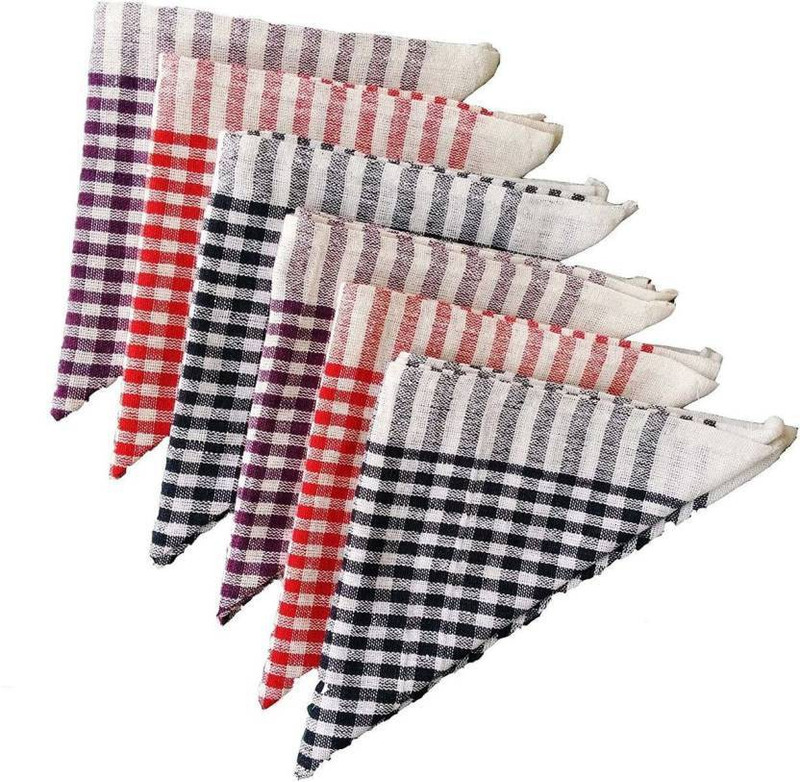 provouge good quality cotton duster pack of 12 for using cleaning purpose mope Wet and Dry Cotton Cleaning Cloth(Pack of 12)