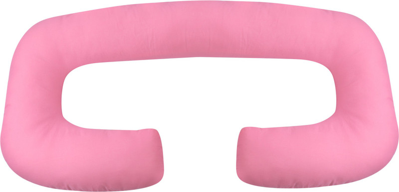 Mamma's Maternity Solid Pregnancy Pillow Pack of 1(Pink)
