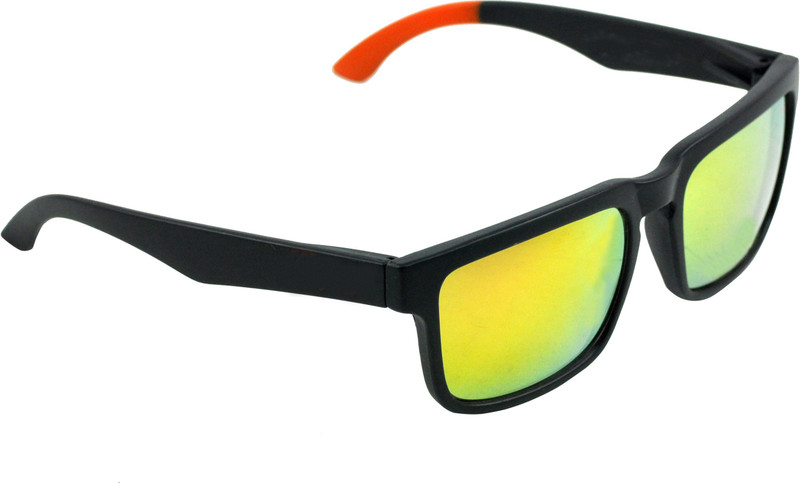 Alpha Man Wayfarer Sunglasses(Golden)