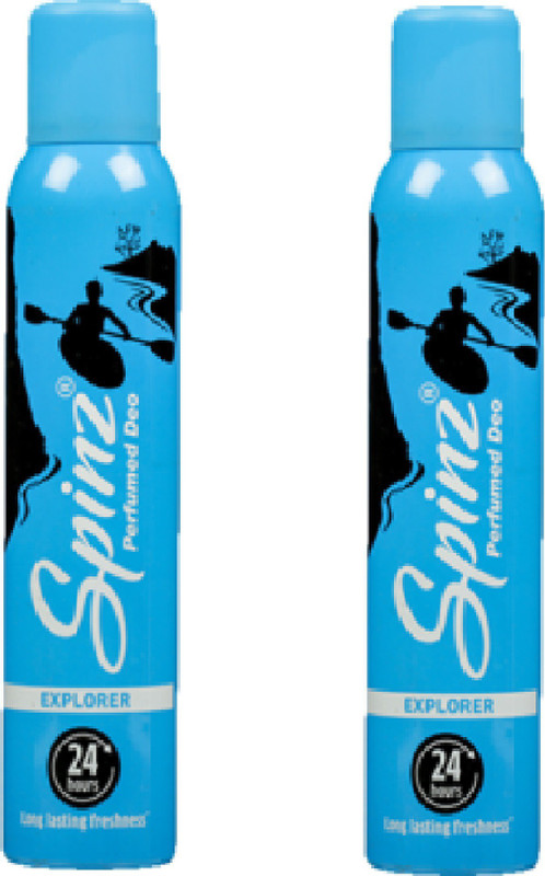spinz Explorer set of 2 Deodorant Spray  -  For Women(150 ml, Pack of 2)