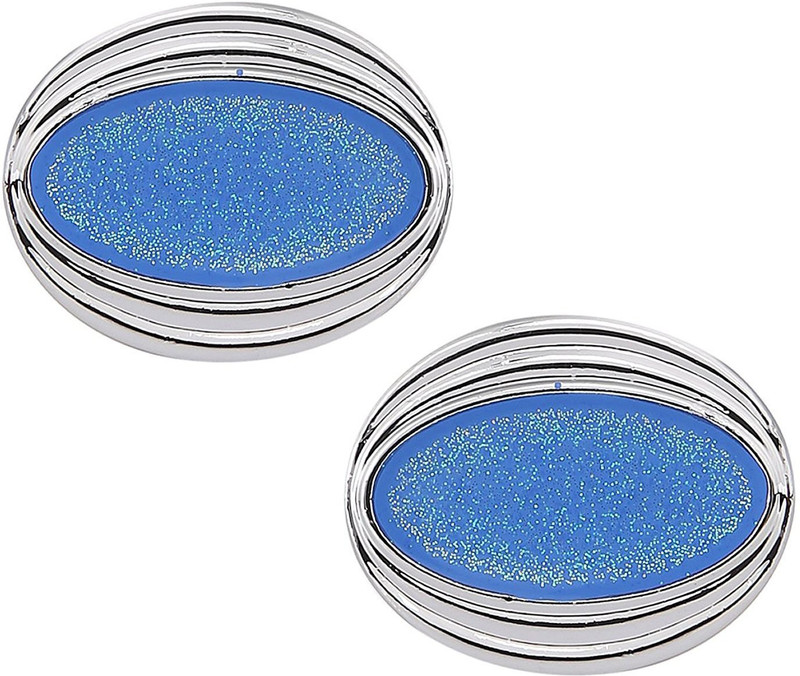 tripin Brass Cufflink(Silver, Blue)