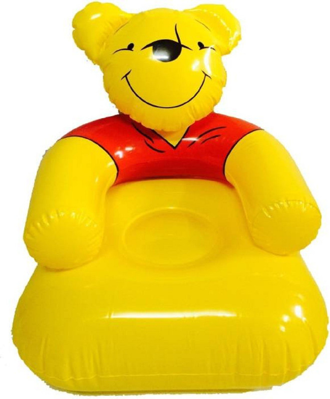 FunLaro Honey Bear Inflatable Sofa for kids, Red & Yellow (Age upto 5 yrs.) Inflatable Sofa/ Chair(Yellow)