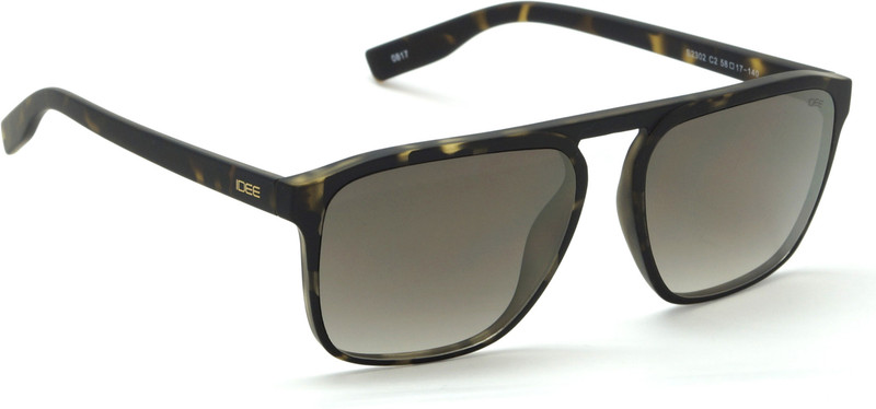 IDEE Rectangular Sunglasses(Golden)