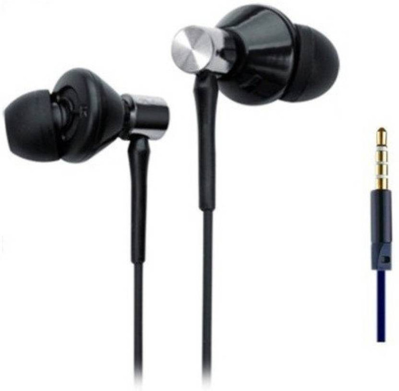 shar Ubon 1o8s C Wired Headset with Mic(Black, In the Ear)