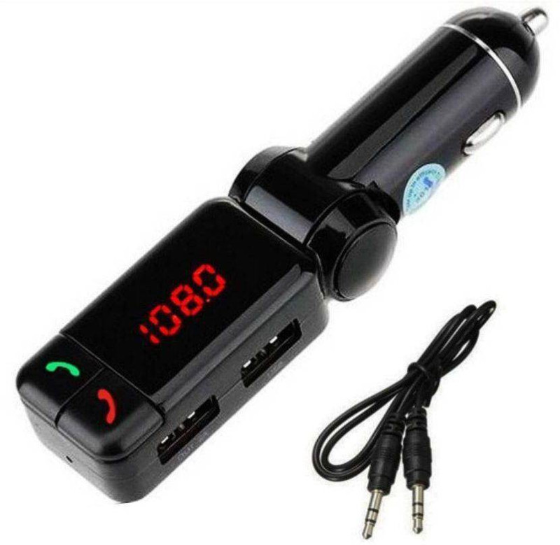 fedito v2.1+EDR Car Bluetooth Device with USB Cable, Transmitter(Black)