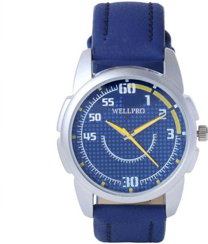 wellpro WP3082 Continental Stylish Blue Round Dial Analog Analog Watch  - For Men