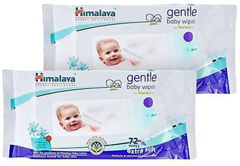 himalaya gentle baby wipes 72 pcs
