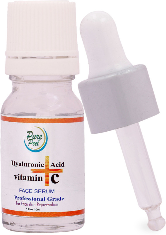 purepeel Pure Peel Hyaluronic Acid + Vitamin C Serum For Youthful, Radiant, Plump, and Vibrant Skin Face Serum 10 ml(10 ml)