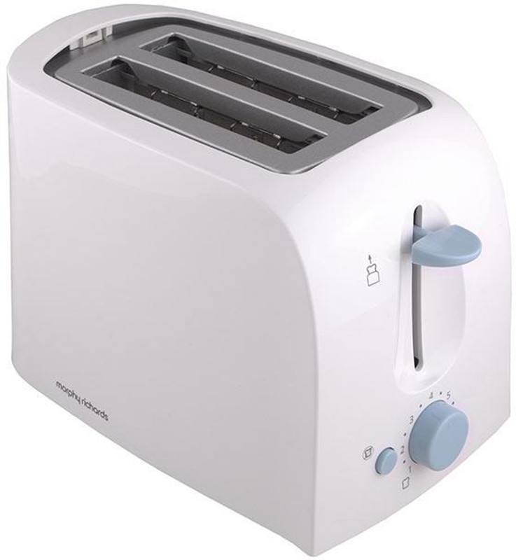 Morphy Richards AT 201 650 W Pop Up Toaster(White)