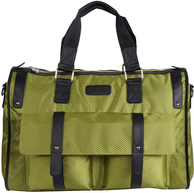 Clubb Olive Green Pearl Travel Duffel Bag(Beige)