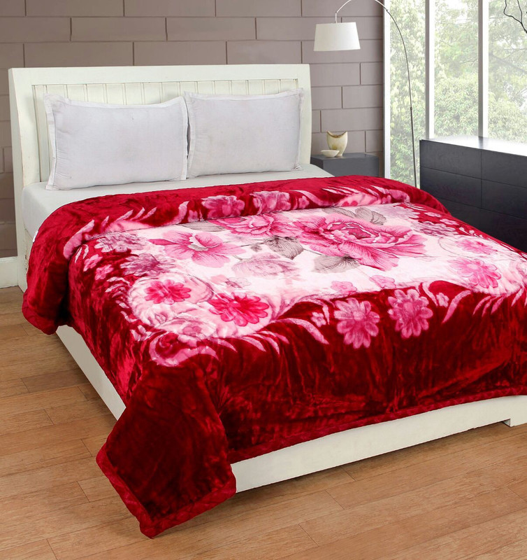 s m store Solid King Mink Blanket(Polyester, Multicolor)