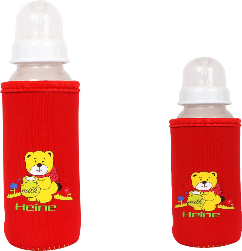 Ole Baby Bottle cover infants feeding bottle cover,feeder cover feeder bag of 2 different Size upto 120 ml & 240 ml (4oz & 8oz)(Red)