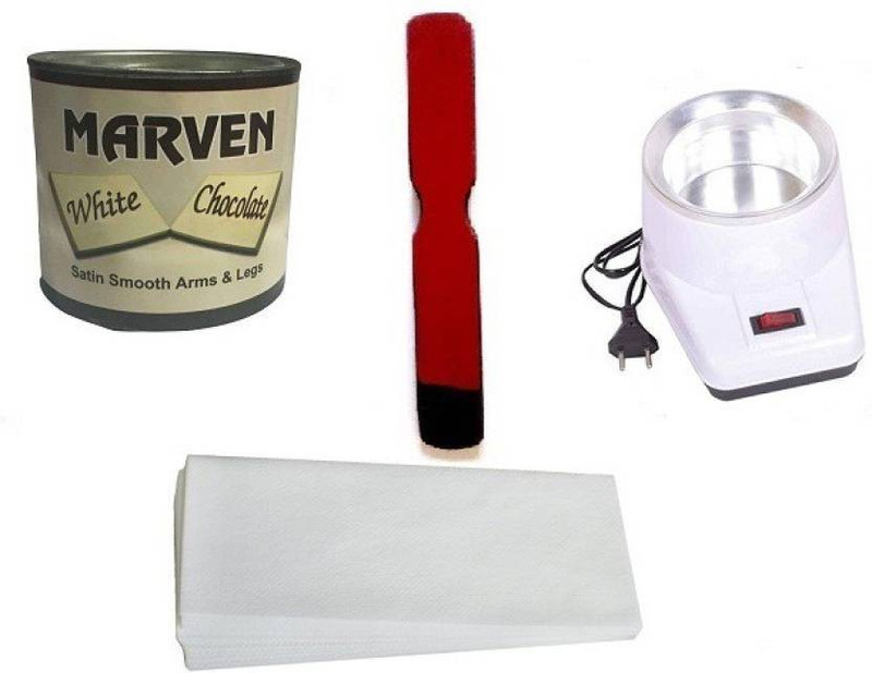 ddh WHITE CHOCLATE WITH ELECTRIC WAX HEATER &65 WAX STRIPS & 1 KNIFE(4 Items in the set)