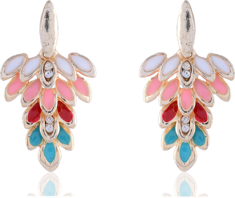 sanaya collection Grapes Cubic Zirconia Brass Drops & Danglers