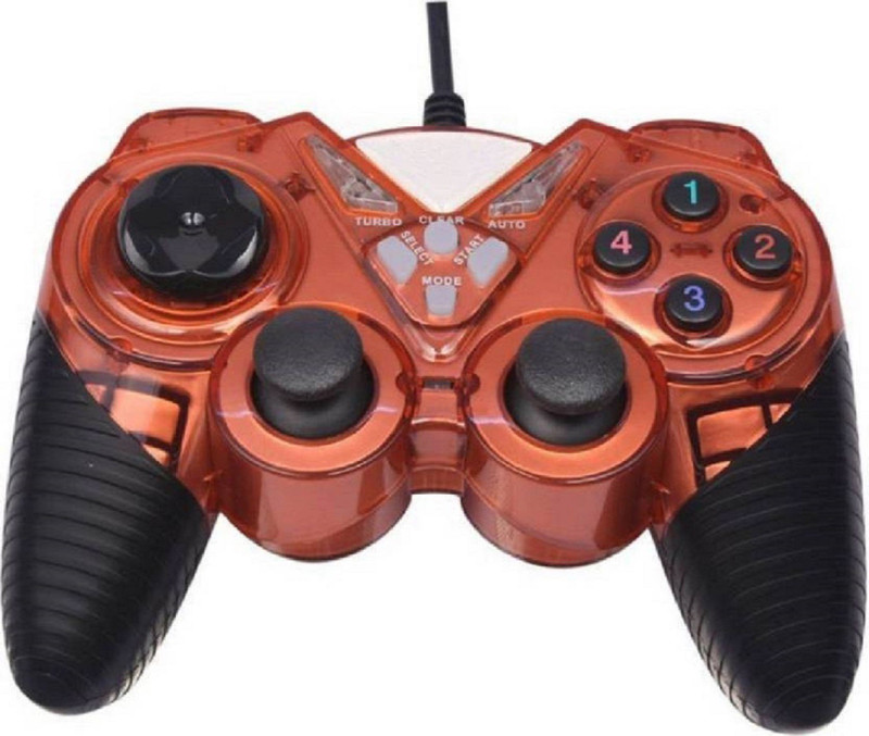 oyd 487-2V-C USB GAMEPAD  Gamepad(Red, For PC)