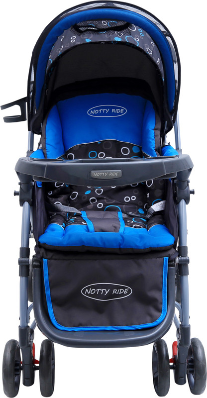 Notty Ride Rocking Baby Pram Pram(3, Blue)
