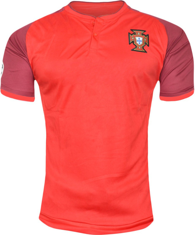 roy sports Color block Men Round or Crew Red T-Shirt