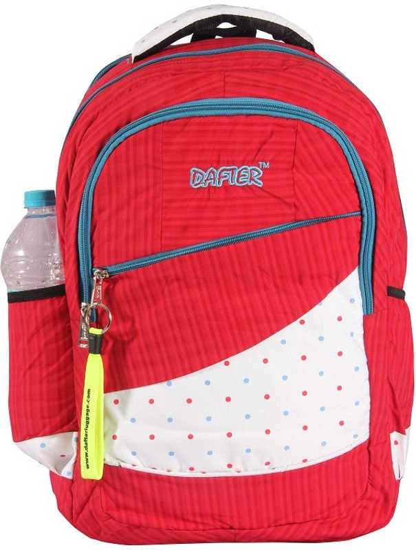 dafter Red Polyester Laptop Backpack 1.5 L Backpack(Red)