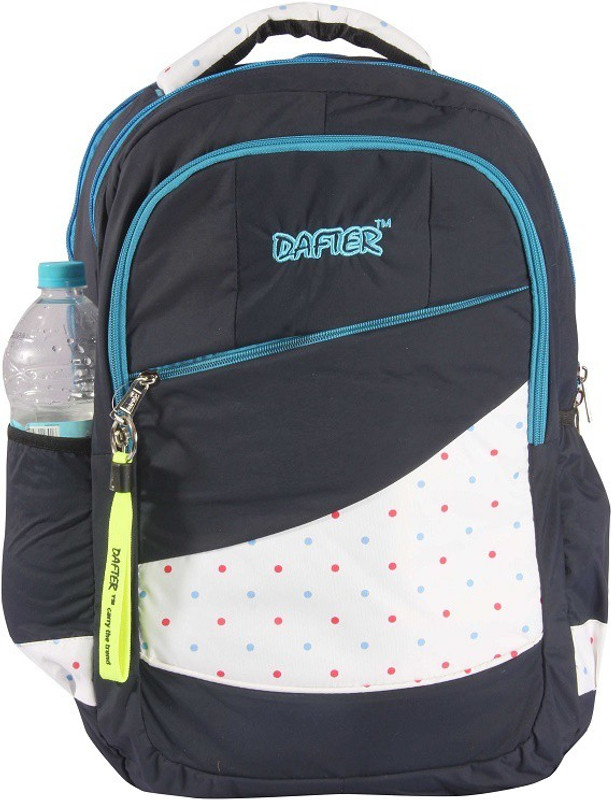 dafter Blue Polyester Laptop Backpack 1.5 L Backpack(Black)