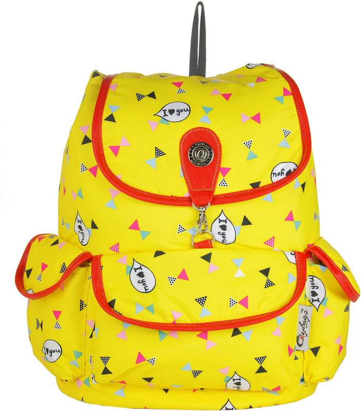 JG Shoppe JGCasualsBC05 14 L Backpack(Yellow) JG Shoppe JGCasualsBC05 14 L Backpack(Yellow)